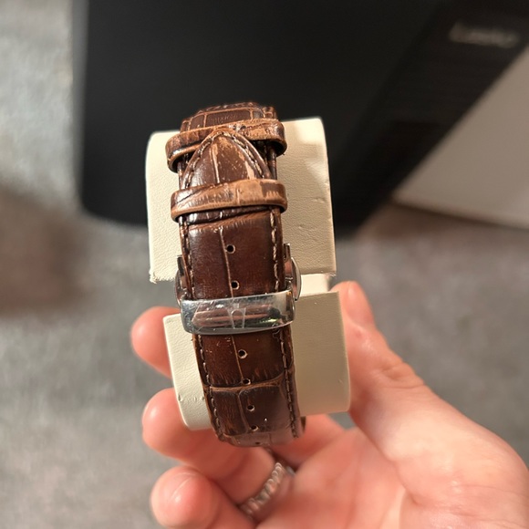 Bulova Automatic Leather Band Brown Dial Men's Watch 96A120 - Picture 2 of 3